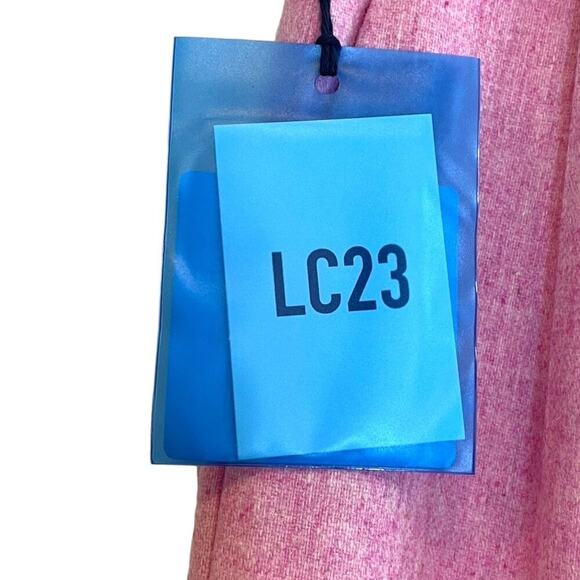 NWT LC23 Shetland Double Pink Wool Trousers Made in Italy Size 48 / 32 Waist - Picture 8 of 9